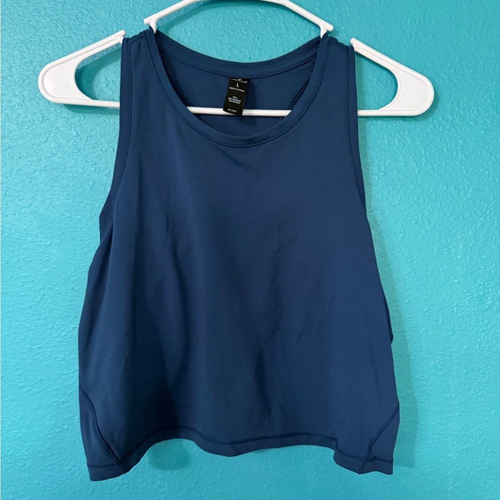 Yogalicious Navy Blue Performance Tank Top